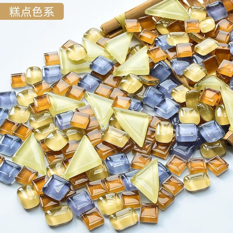 200克diy多元闪粉马赛克集合水晶自由石玻璃儿童手工材料颗粒|undefined