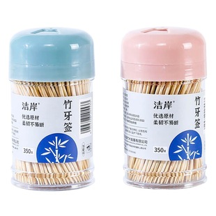 Wholesale Disposable Household Toothpick Box Toothpick Canned Double-headed Pointy Bamboo Fruit Toothpick for Hotel and Restaurant