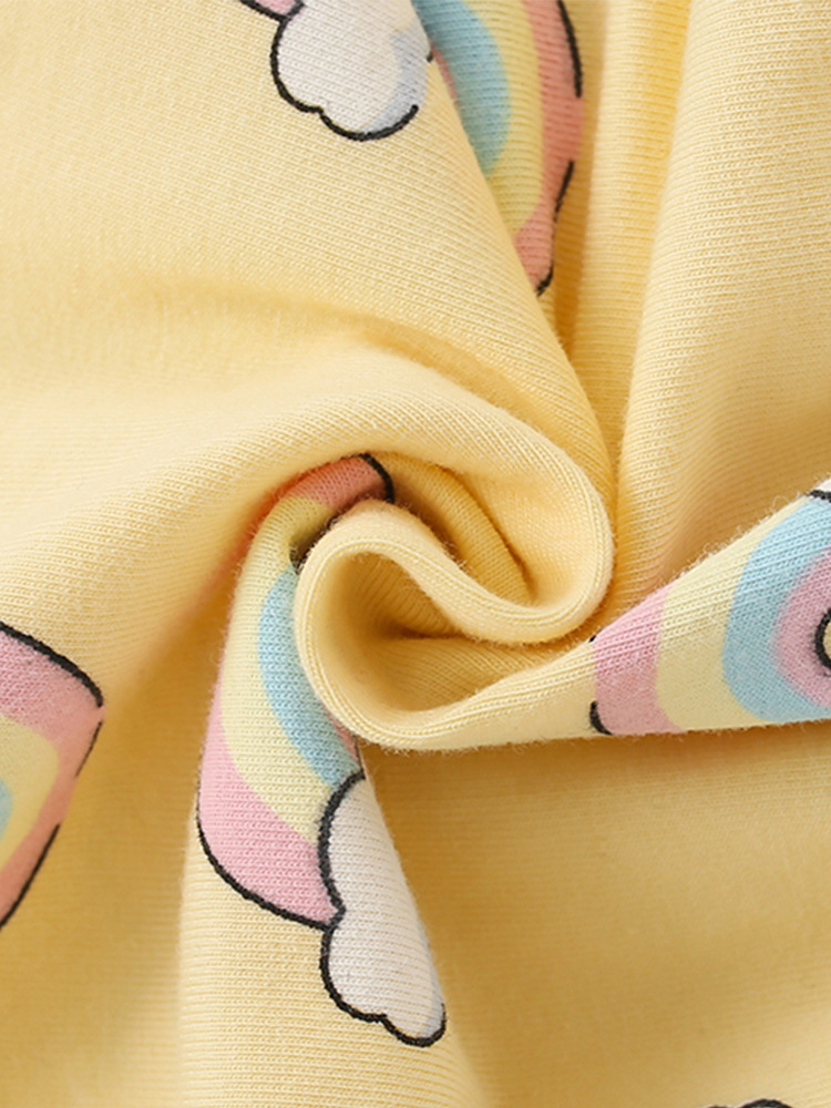 Malwee niñas vestido de princesa otoño nuevo cuello redondo impresión de aire extranjero vestido de mangas largas lindas falda infantil