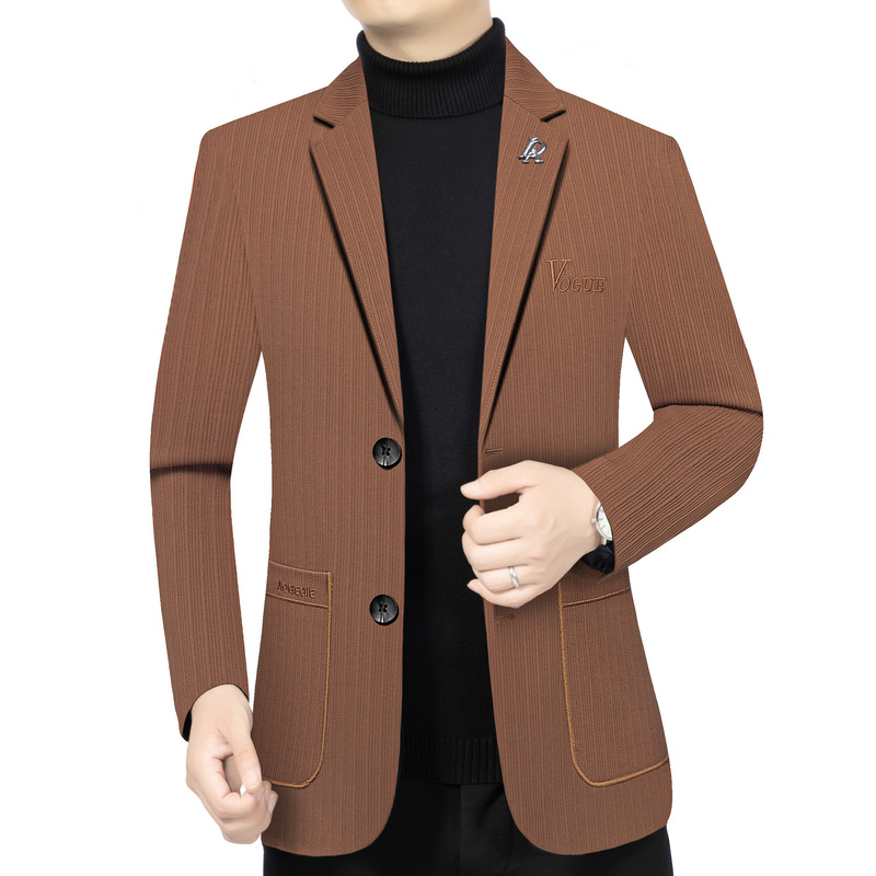 Young and Middle-Aged Men's Slim-Fit Korean-Style Trendy Suit Jacket 2026 Spring New Business Casual Stylish Suit Trend