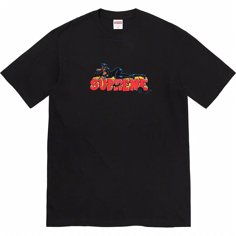 新しいアメリカのトレンディなストリートブランドミラノクロススモーククラシックユニセックスルーズで多用途なレターTシャツ|undefined