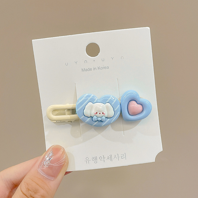 La nueva horquilla de dopamina rosa, la horquilla de flequillo lateral de alta calidad, los accesorios para el cabello de principios de primavera dulces y lindos, la pinza lateral de todo fósforo