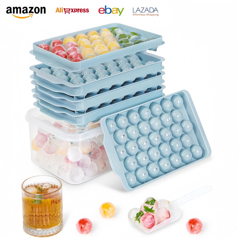Cross-border 33 ice cube ice cube mold pressing ice cube storage box frozen ice cube homemade ice box ice box ice cube Cross-border 33 ice cube ice cube mold pressing ice cube storage box frozen ice cube homemade ice box ice box ice cube