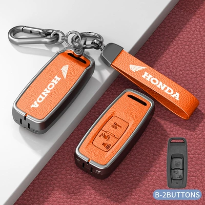 Suitable for Xin Da Zhou Car key bag - standard-model-b-orange-zinc-alloy-case-hardware-bracelet