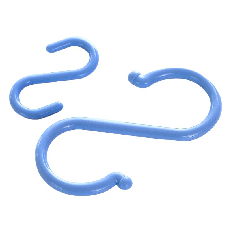 Fabricante en stock multi-funcional S gancho plástico blanco de plástico sin costura Punch-libre cocina del hogar gancho de baño