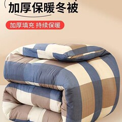 单人棉被被褥加厚四季通用学生宿舍工地被子劳保被冬被双人被批发