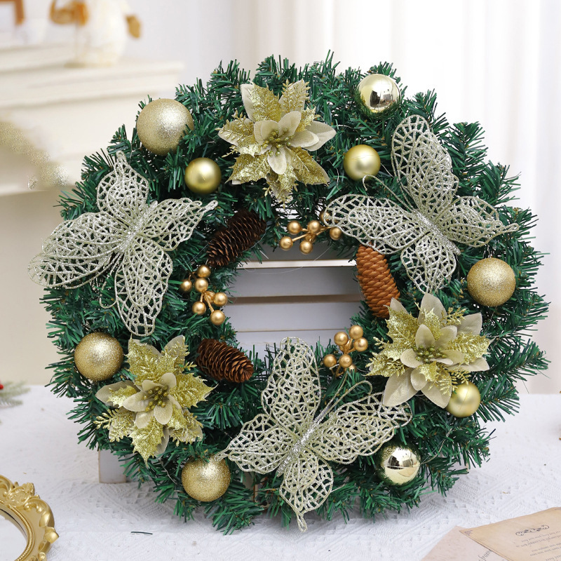 Amazon para Navidad guirnalda decoraciones hogar estilo europeo y americano decoraciones de Navidad guirnalda