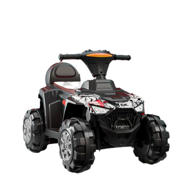 Детский электрический мотоцикл вне дорог четырехколесный ATV для мальчиков и девочек, можно садиться, аккумулятор двойного привода