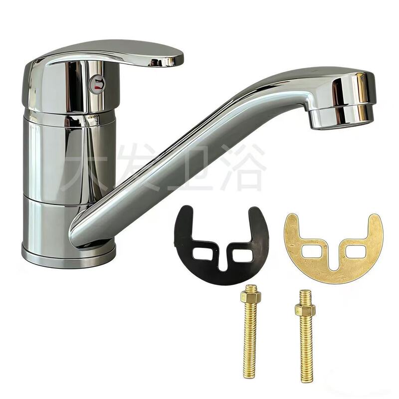 Cross-Border Long-Spout Swivel Faucet, Desktop Hot and Cold Basin Faucet, Single-Hole Horseshoe Base Hot and Cold Water Faucet Cross-Border Long-Spout Swivel Faucet, Desktop Hot and Cold Basin Faucet, Single-Hole Horseshoe Base Hot and Cold Water Faucet