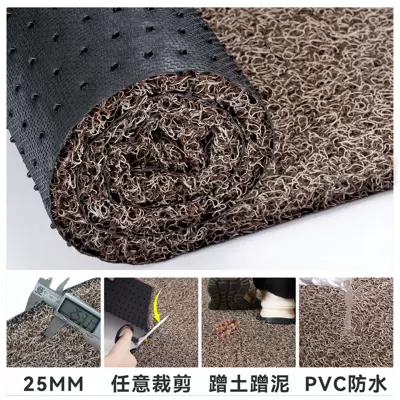 Avtomobil döşəmə paspasları — Floor Mat Outside Non-slip Carpet - m-brown-25mm-extra-thick-encryption-6080cm