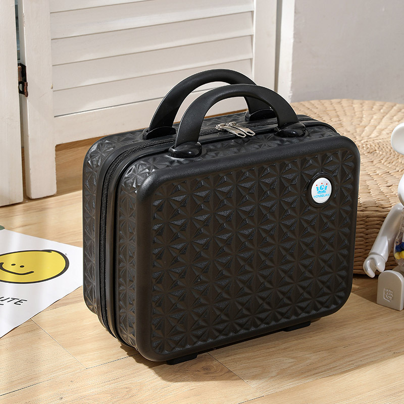 Mayorista de 7 pulgadas 14 pulgadas con patrón de logotipo maleta ABS maquillaje caja de embarque de mano bolsa de viaje maleta