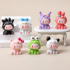 ソリッドカラーサンリオ KK 樹脂 diy 装飾アクセサリーマイクロ風景デスクトップ小さな装飾品キーホルダーペンダントブラインドバッグ