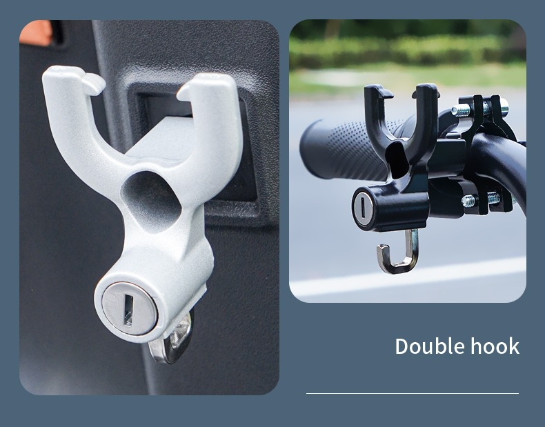 Motorcycle Helmet Lock, Electric Scooter Safety Helmet Fixed Lock, Electric Vehicle Key Hook Lock, Universal Hat Lock