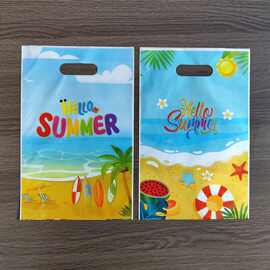 跨境沙滩派对手提袋海滩夏日PARTY回礼袋游泳圈西瓜海星礼品袋