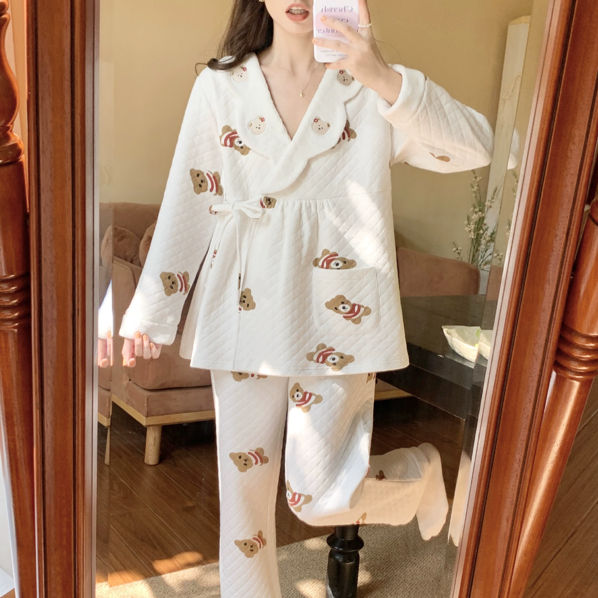 [In Stock 8952] Модальная одежда для заключения на весну и лето тонкая одежда для послеродовой лактации беременные женщины пижамы Домашняя одежда для престарелых