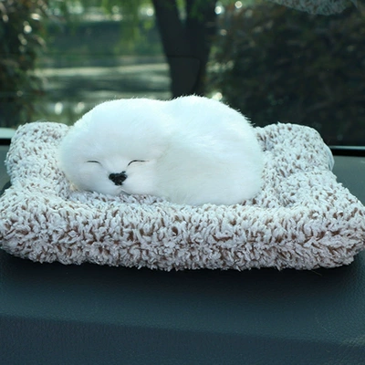 Car ornaments – Car Ornaments, Simulated Dogs, Car - small-lado-white