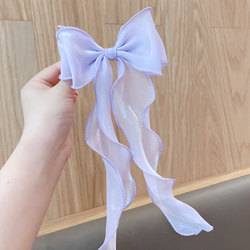 158 бантик однотонный-фиолетовый