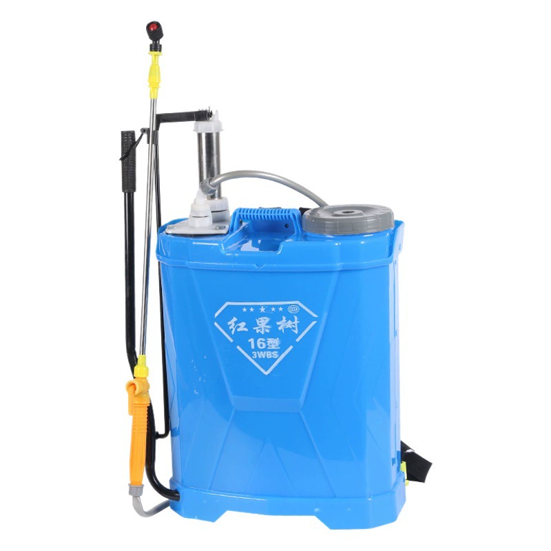 Оптовый ранцевый ручной опрыскиватель большой емкости 16 л, пестицид, двухтрубный распылитель под давлением воздуха двойного назначения