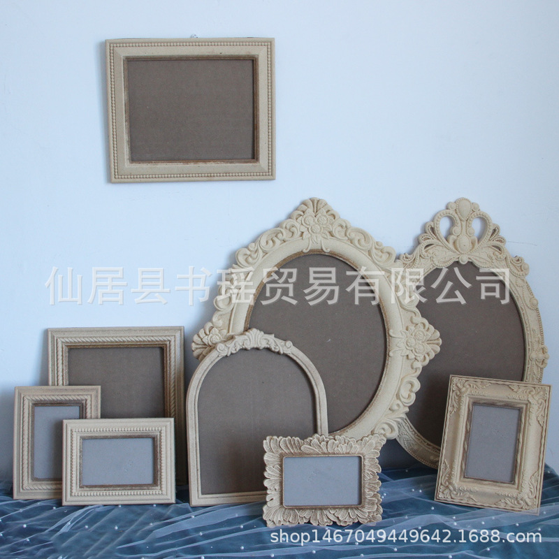 New Photo Frame with Backing, Vintage and Stylish, Earthy Frame, Ins-Style Photography Props, Versatile Vintage Color Scheme