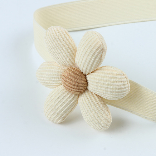 Large 8cm Cotton Linen Flower Curtain Ties No-Punch Elastic Curtain Hooks Curtain Accessories