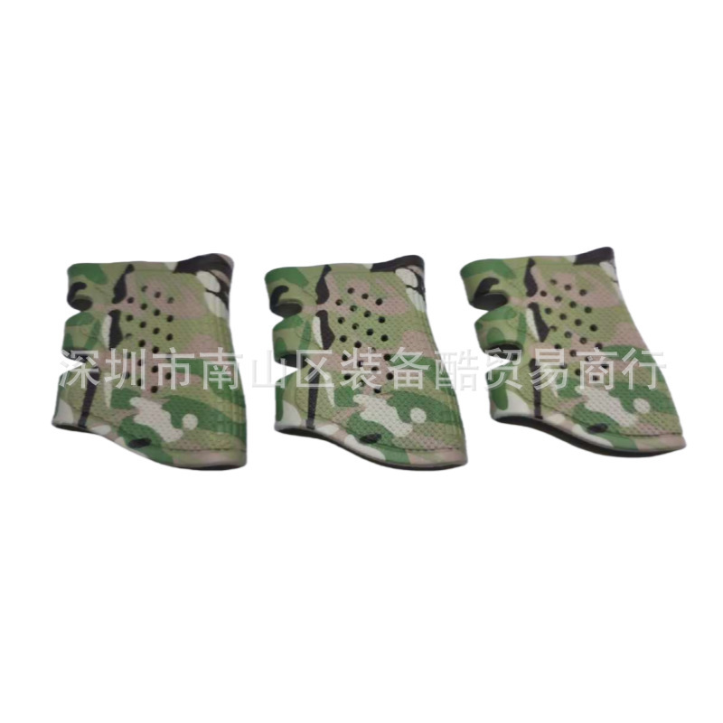 Cross-Border Aliexpress Glock Handle Anti-Slip Camouflage Rubber Cover G17, G18, G19, M4 Universal Soft Rubber Grip Cover