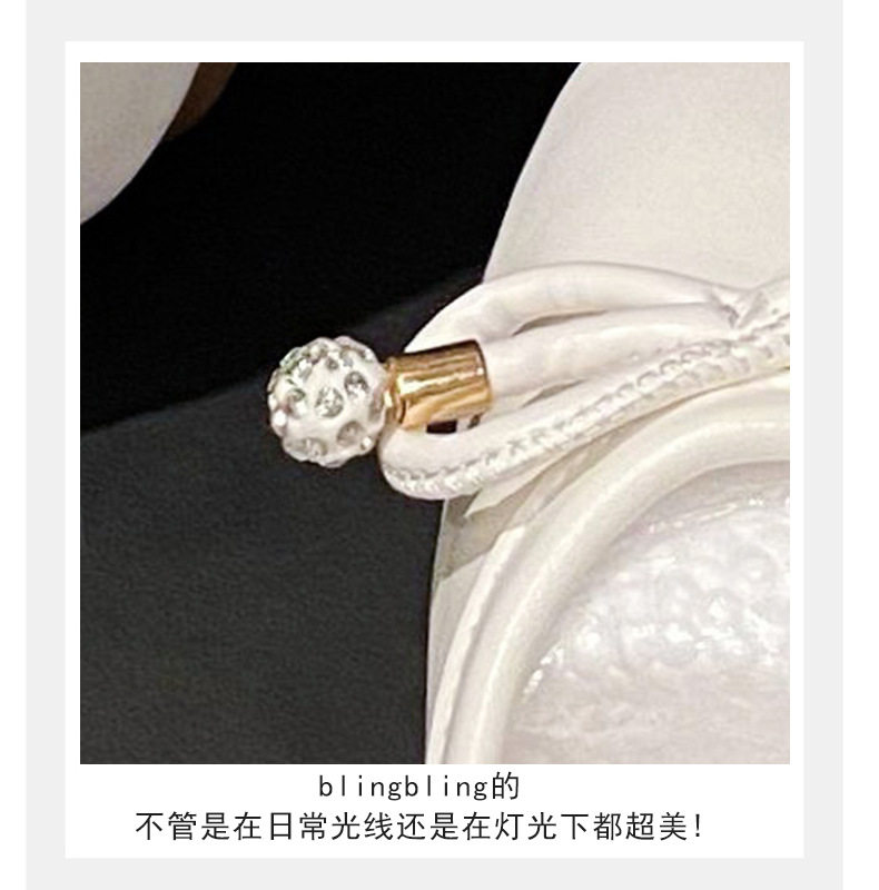 Giày búp bê nữ mũi vuông đế mềm đính ngọc trai, gót thấp dưới 3 cm — Màu bạc, Màu trắng sữa, Màu đen chi tiết 14