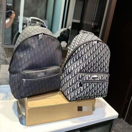 Dior Kişi və Qadın üçün Böyük Tutumlu Dəri Sırt Çantası
