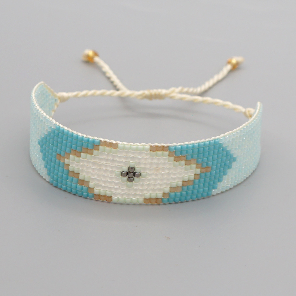 Simple Bohemian Elements Beaded Woven Bracelet display picture 9