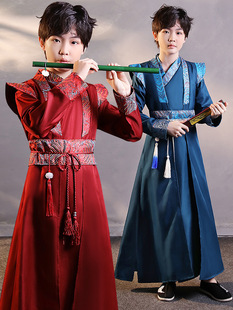 Hanfu boys' Mid-Autumn Festival Chinese style children's ancient costume Chinese costume ancient style handsome young master Tang suit Ming style 2023 New