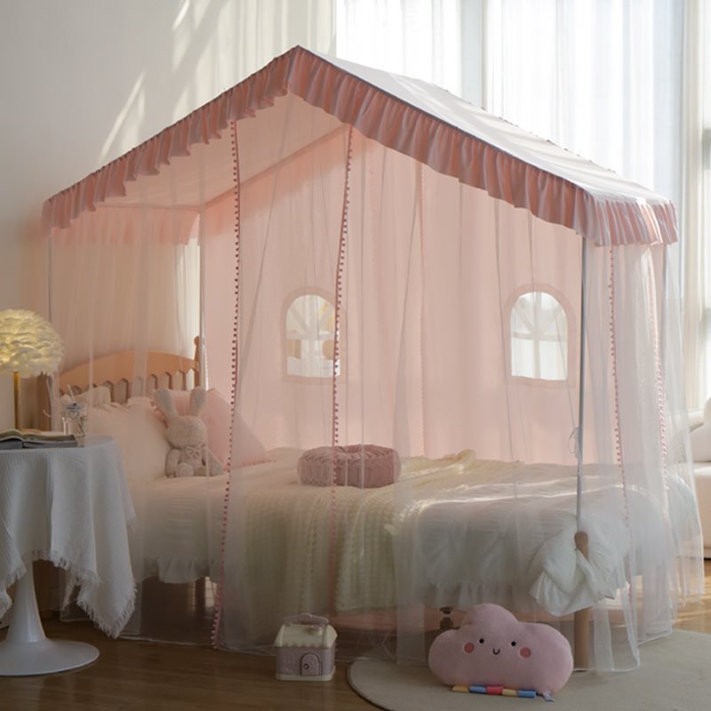New Princess Style Mosquito Net for Home Bedroom Girls Dream Bed Curtain Kidsren's Room Bed Tent Mosquito Net Iron