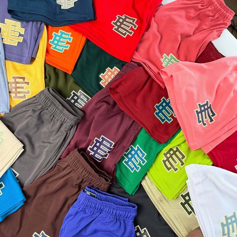 European and American Trendy Ericemanuel Casual Shorts Ee Print Shorts American Drawstring Printed Sports Shorts