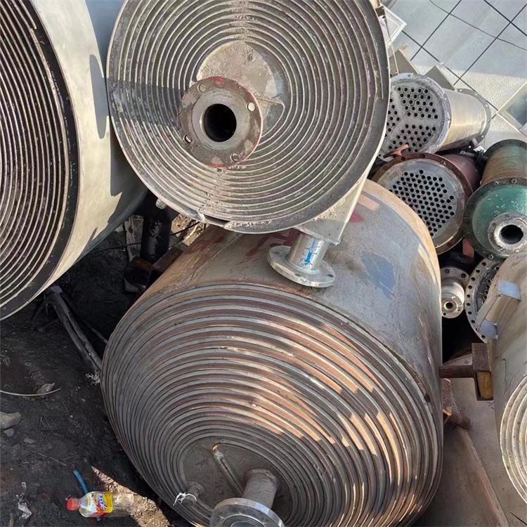 不锈钢气体冷凝螺旋板换热器 油水热交换器二手螺旋板式换热器