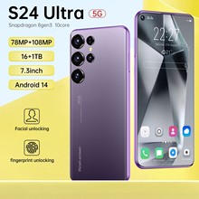 跨境手机S24 Ultra真穿孔7.3寸大屏 真4G 安卓8.1 800万像素 2+16