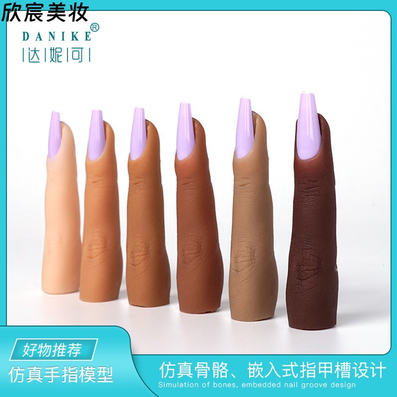 Nail Art Silicone Practice Finger Model with Joints, Bendable Silicone Fake Finger, Amazon Cross-Border Foreign Trade Hot Seller Nail Art Silicone Practice Finger Model with Joints, Bendable Silicone Fake Finger, Amazon Cross-Border Foreign Trade Hot Seller