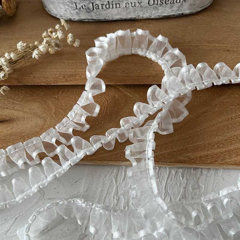 High-grade lace accessories handmade DIY decorative materials ruffled book clothes ribbon doll ruffled fabric