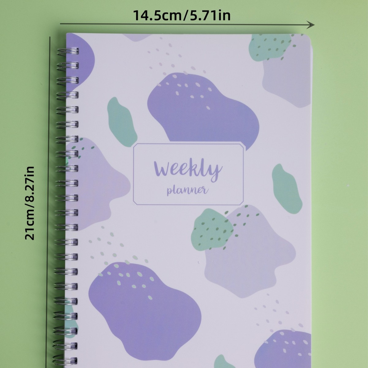 Cubierta de PP registro semanal de este cuaderno de bobina A5 bobina de dibujos animados diario semanal de estudiantes de secundaria al por mayor