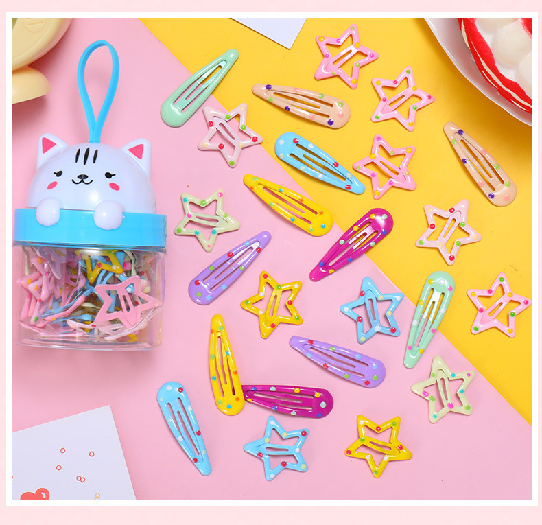 Korean Fashion Cute Star Hairpin Set display picture 6