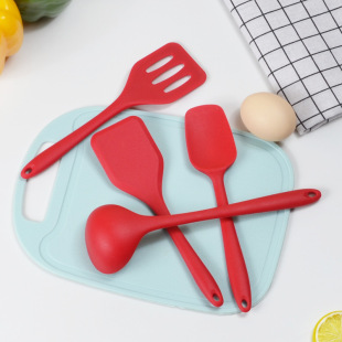 Silicone mini kitchenware non-stick pan cooking baking shovel spatula soup spoon dormitory children's baby food supplement utensils