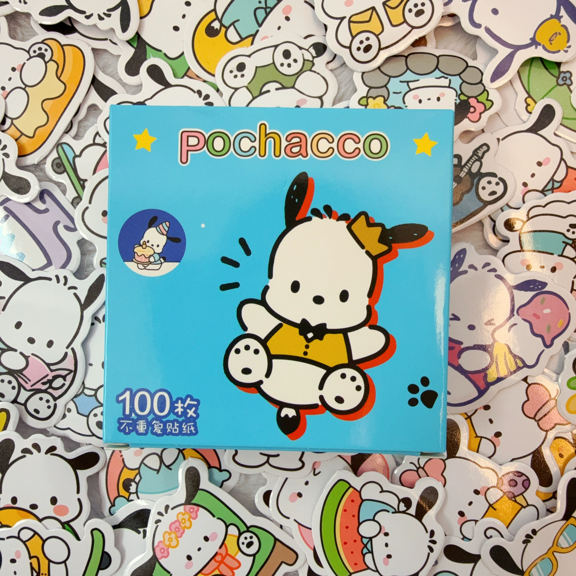Стикер Sanrio водонепроницаемый резервуар Lomi Hello Kitty кот детские наклейки большие уши пудинг собака масло медведь
