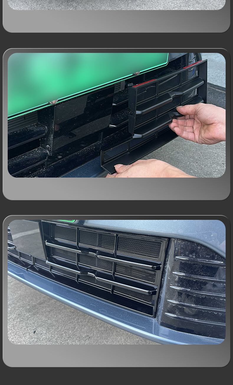 Suitable for 24-26 models of Lynk & Co 07, specialized water tank anti-insect net, front grille exterior modification decorative accessories