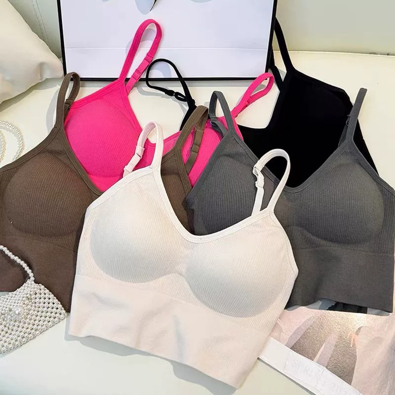 Новинка 2024 года, U-образный красивый топ-труба, нижнее белье, Женская цельная накладка на грудь, верхняя одежда с защитой от воздействия, Спортивная камзол