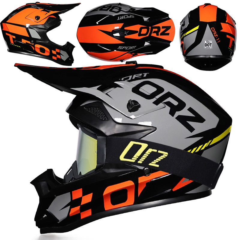 Nuevo casco de ciclismo Off-Road Orz, casco de rally para hombres y mujeres, casco todoterreno transpirable de carreras ADV de talla grande