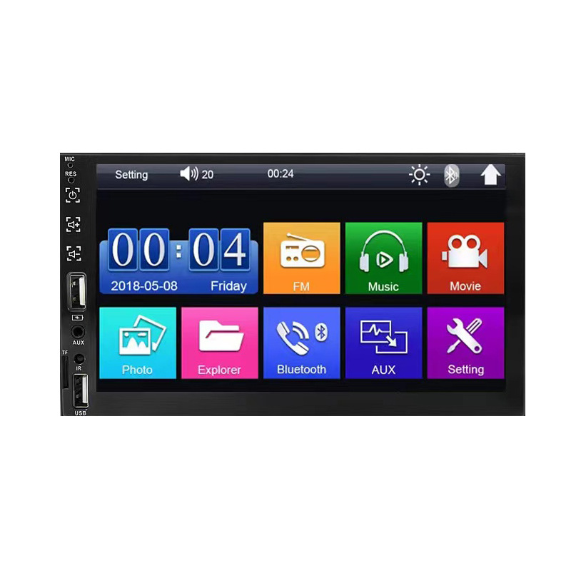 Reproductor MP5 Bluetooth para coche con pantalla grande de 7 pulgadas, radio universal monocilíndrica 7065, reproductor Bluetooth para camiones image 3