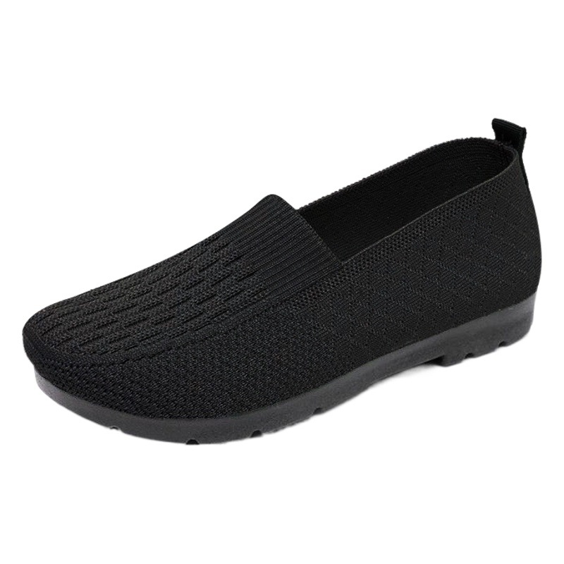 Zapatos de madre verano nuevo estilo ajenjo casual zapatos de mujer transpirables de mediana edad y ancianos viejos zapatos de tela de Beijing zapatos de suela suave sin cansancio