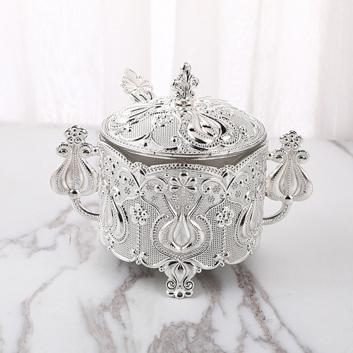 Manufacturer European glass seasoning box kitchen supplies creative ornaments sugar cup box household seasoning jar wholesale