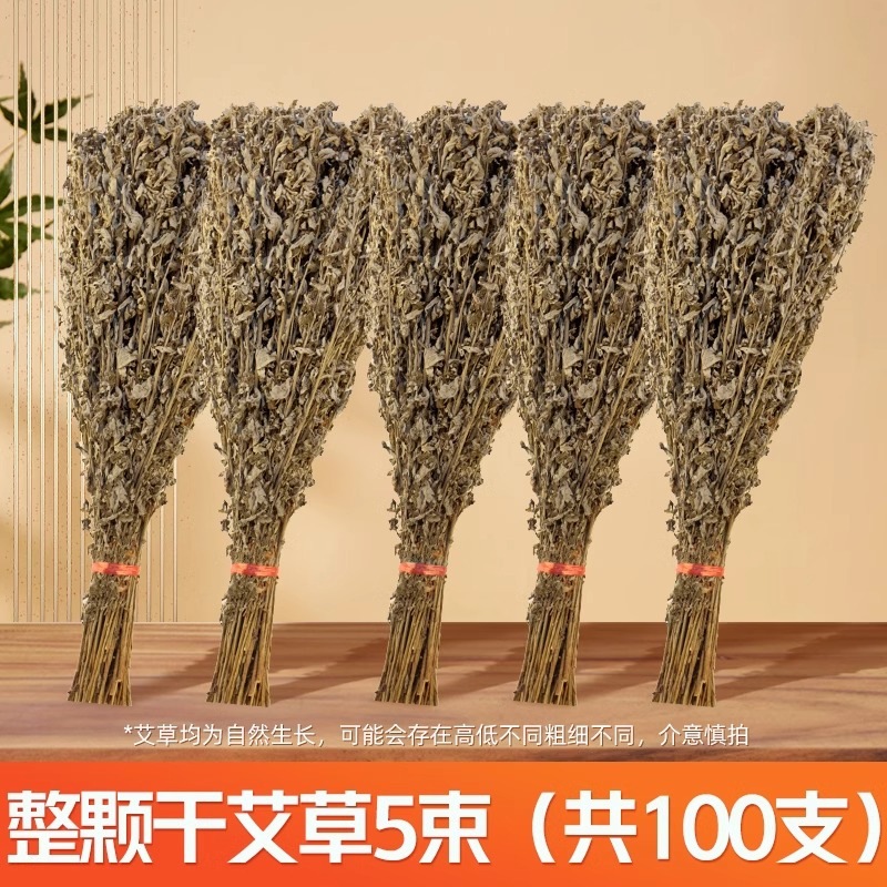 5 bunches of dried mugwort, 100 trees
