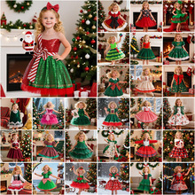 儿童圣诞礼服女童演出服cosplay节日晚会公主裙童礼服2025新款