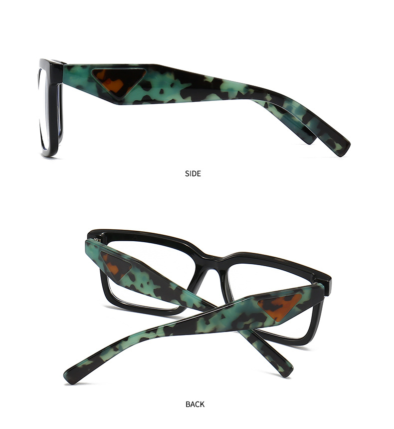 Commerce extérieur transfrontalier européen et américain, vente chaude de lunettes de soleil, mode coréenne, style de rue, rétro, carré, grand cadre, lunettes plates 27 1_voghion.com