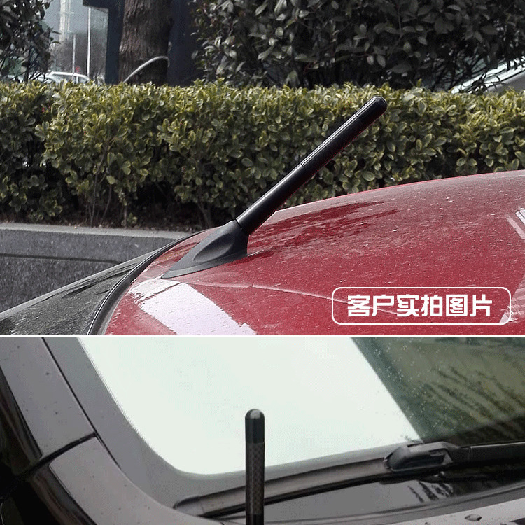 Car Antenna Signal Carbon Fiber Antenna Car Radio Antenna Metal Aluminum Short and Long Antenna Modification Accessories Decoration
