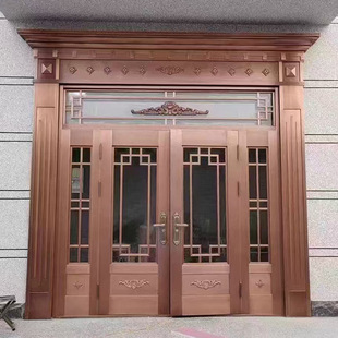 Customizable Farm Self-Built House Courtyard Door Simple Copper Door Series Class a Anti-Theft Door Villa Door Double Door